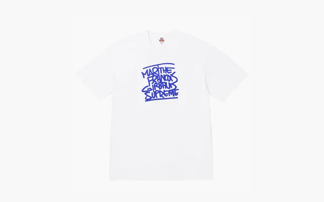 Одежда Supreme Marithé François Girbaud Collaboration T Shirts Unisex «White» belye