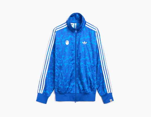  Adidas Originals x A Bathing Ape Football Men's Track Jacket «Blue» golubye