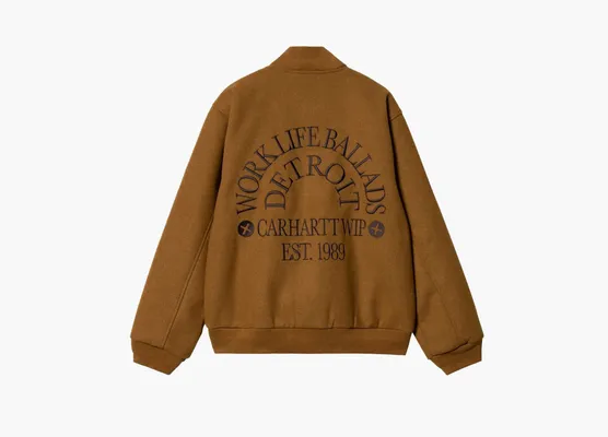 Carhartt WIP Work Varsity Bomber «Deep Hamilton Brown» korichnevye