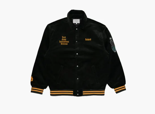 Carhartt WIP Letterman Jacket «Dark Cedar» chyernye