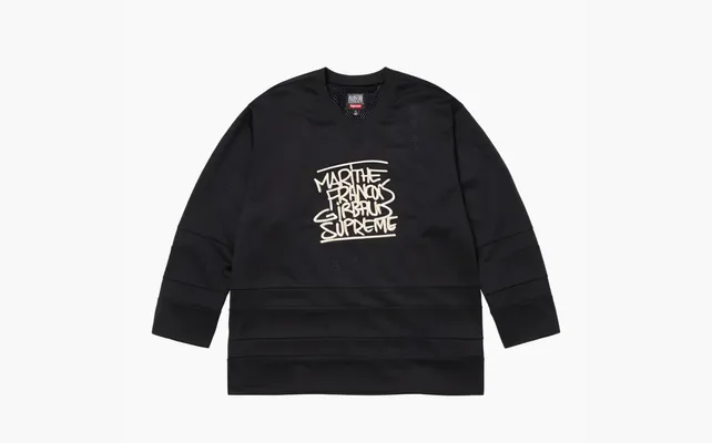 Одежда Supreme Marithé + François Girbaud Hockey Jersey «Black» chyernye