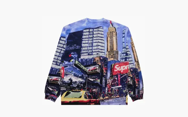 Одежда Supreme Skyline Sequin Long-Sleeve Top «Day» sinie