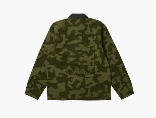  Carhartt Wip x Palace Michigan Coat «Dollar Green Camo» zelyenye