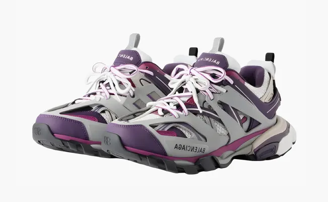 Кроссовки Balenciaga Track WMNS «Grey Purple» serye
