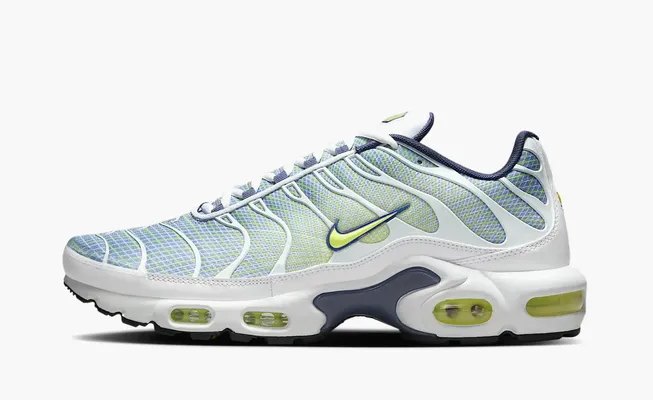  Nike Air Max Plus «Pebble Grey Lime» golubye