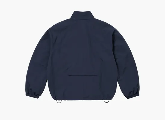  Supreme Contrast Zip Track Jacket «Navy» sinie