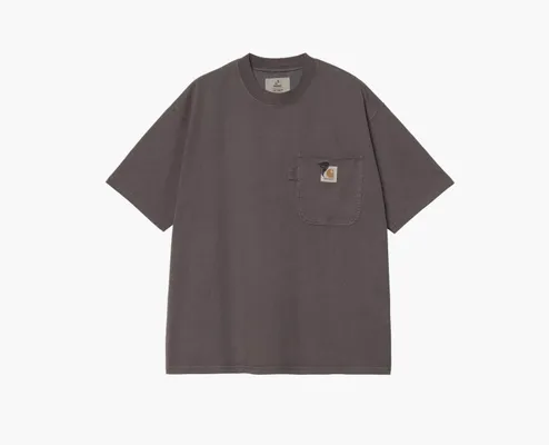 Одежда Carhartt WIP x Invincible s/s Pigment Dyed T-shirt «Soot» серый