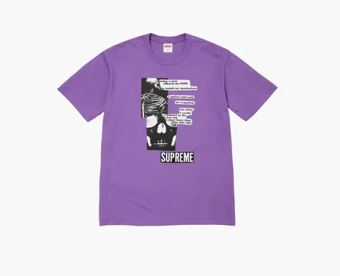 Одежда Supreme Anatomy Tee «Purple» fioletovye