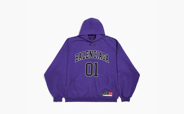 Одежда Balenciaga Hoodie Loose Fit Style «Purple» fioletovye