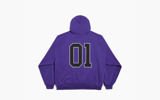 Одежда Balenciaga Hoodie Loose Fit Style «Purple» fioletovye