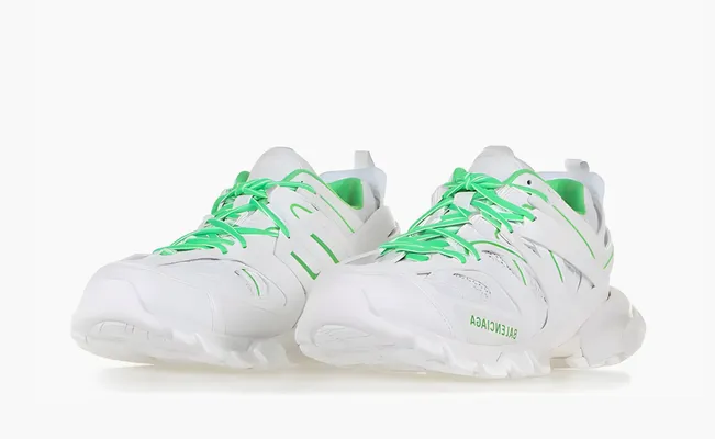  Balenciaga Track.2 Sneaker «Fluo Green» belye