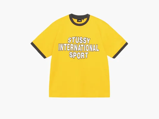 Одежда Stussy Sport Ringer Tee «Gold» zhyeltye