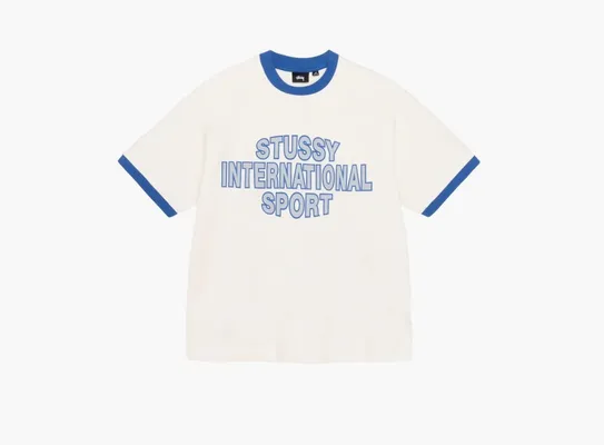 Одежда Stussy Sport Ringer Tee «Off White» belye