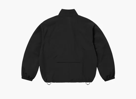  Supreme Contrast Zip Track Jacket «Black» chyernye