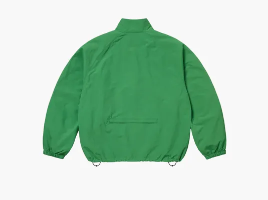  Supreme Contrast Zip Track Jacket «Green» zelyenye