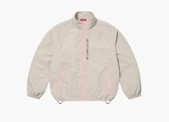  Supreme Contrast Zip Track Jacket «Tan» bezhevye