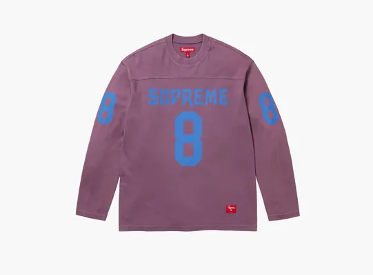 Одежда Supreme Affiliated L/S Football Top «Dusty Purple» fioletovye