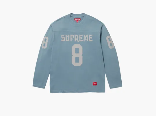 Одежда Supreme Affiliated L/S Football Top «Dusty Blue» golubye