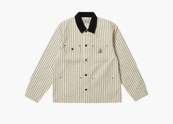 Одежда Carhartt WIP x Palace Michigan Coat «Hickory Wax/Black» bezhevye