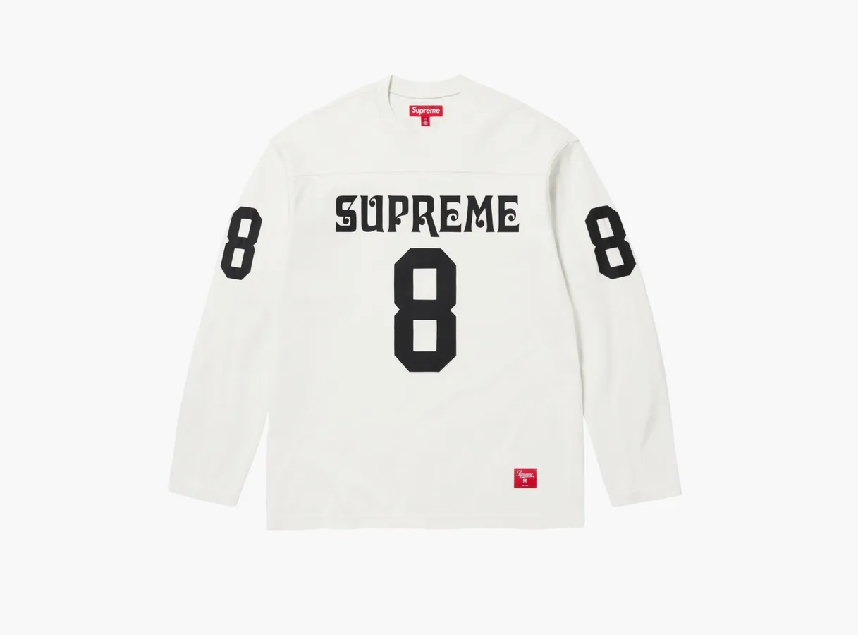 Supreme Affiliated L/S Football Top «White»
