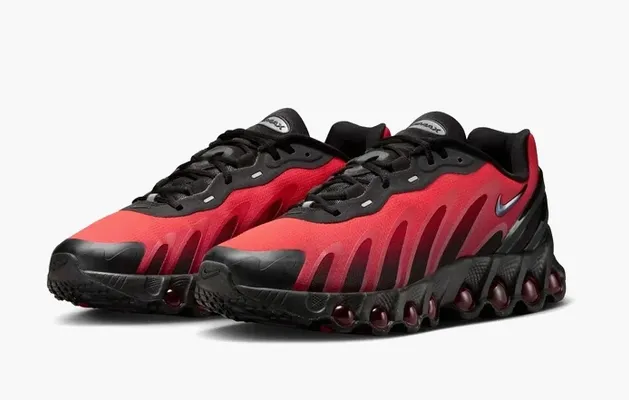  Nike Air Max DN8  «Black Bright Crimson» krasnye 
