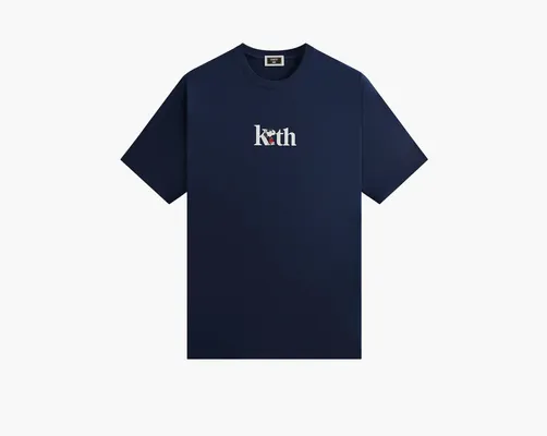 Одежда Kith For Peanuts Joe Cool Serif Tee «Nocturnal» sinie