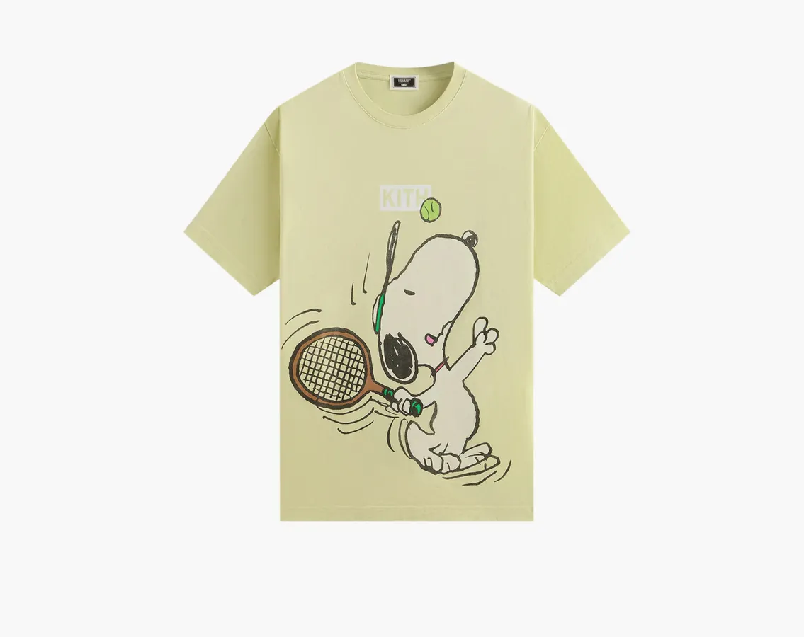 Kith For Peanuts Tennis Vintage Tee «Cucumber»