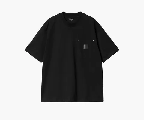 Одежда Carhartt WIP S/S  Eldon Pocket T-shirt «Black» chyernye