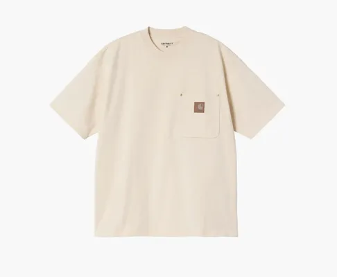 Одежда Carhartt WIP S/S  Eldon Pocket T-shirt «Natural» bezhevye