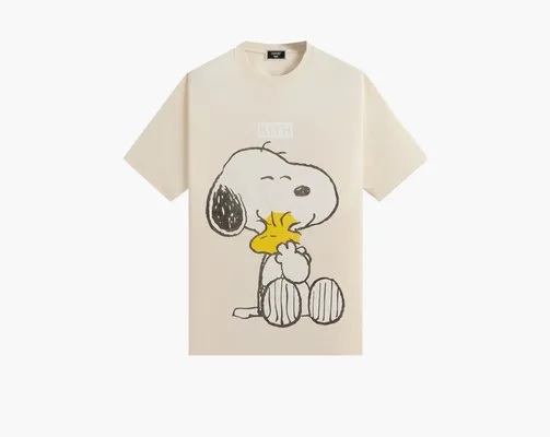 Одежда Kith For Peanuts Hug Vintage Tee «Sandrift» bezhevye