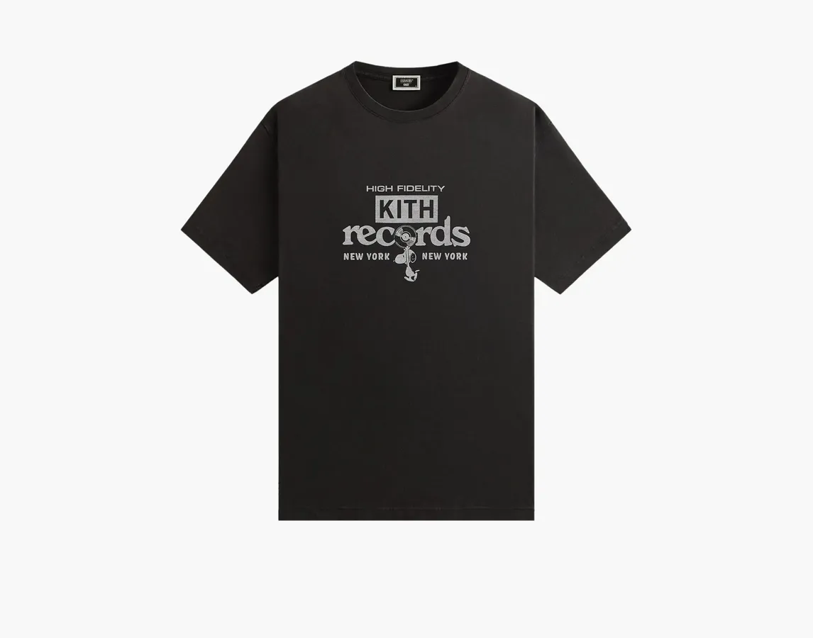 Kith For Peanuts High Fidelity Vintage Tee «Black»