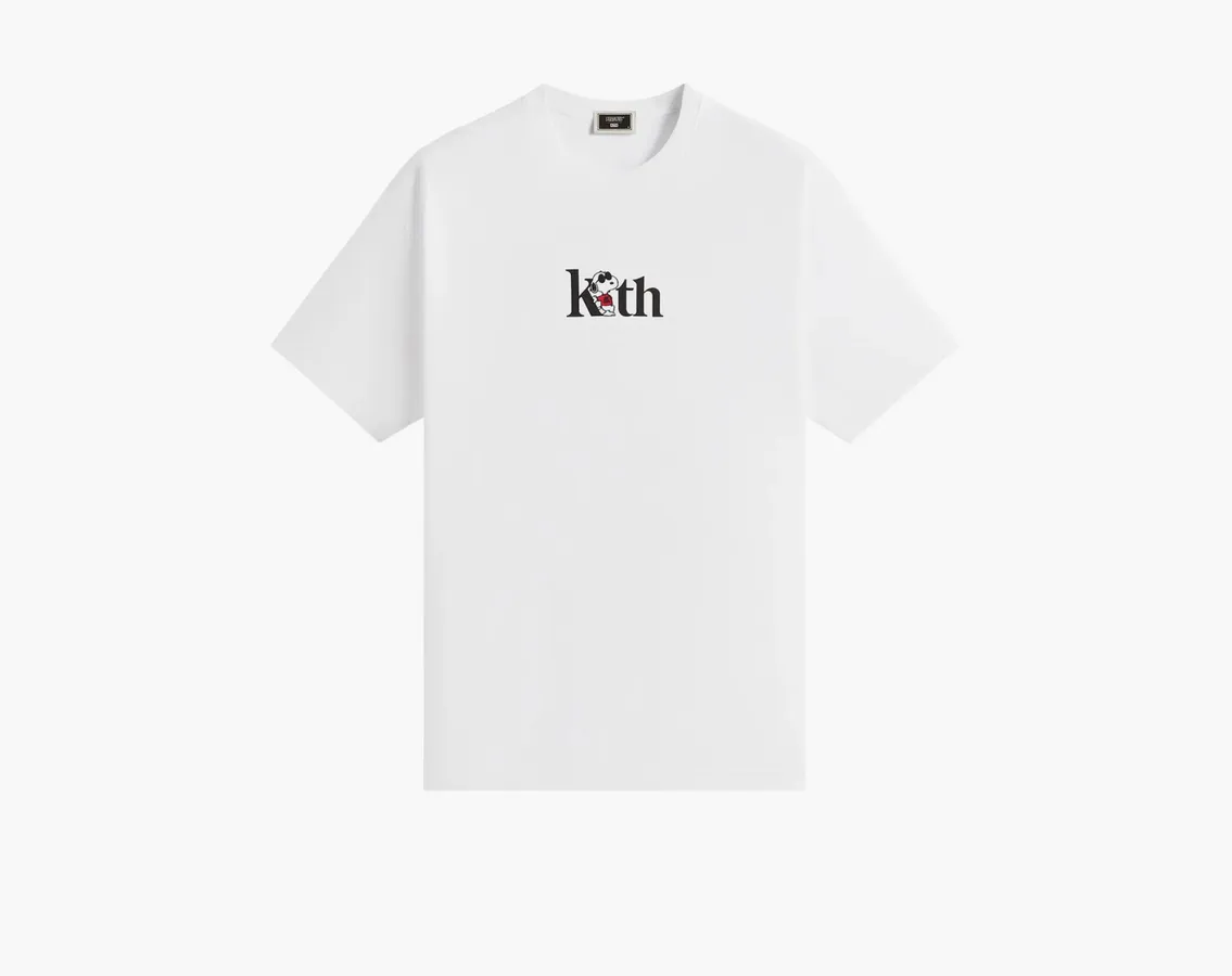 Kith For Peanuts Joe Cool Serif Tee «White»