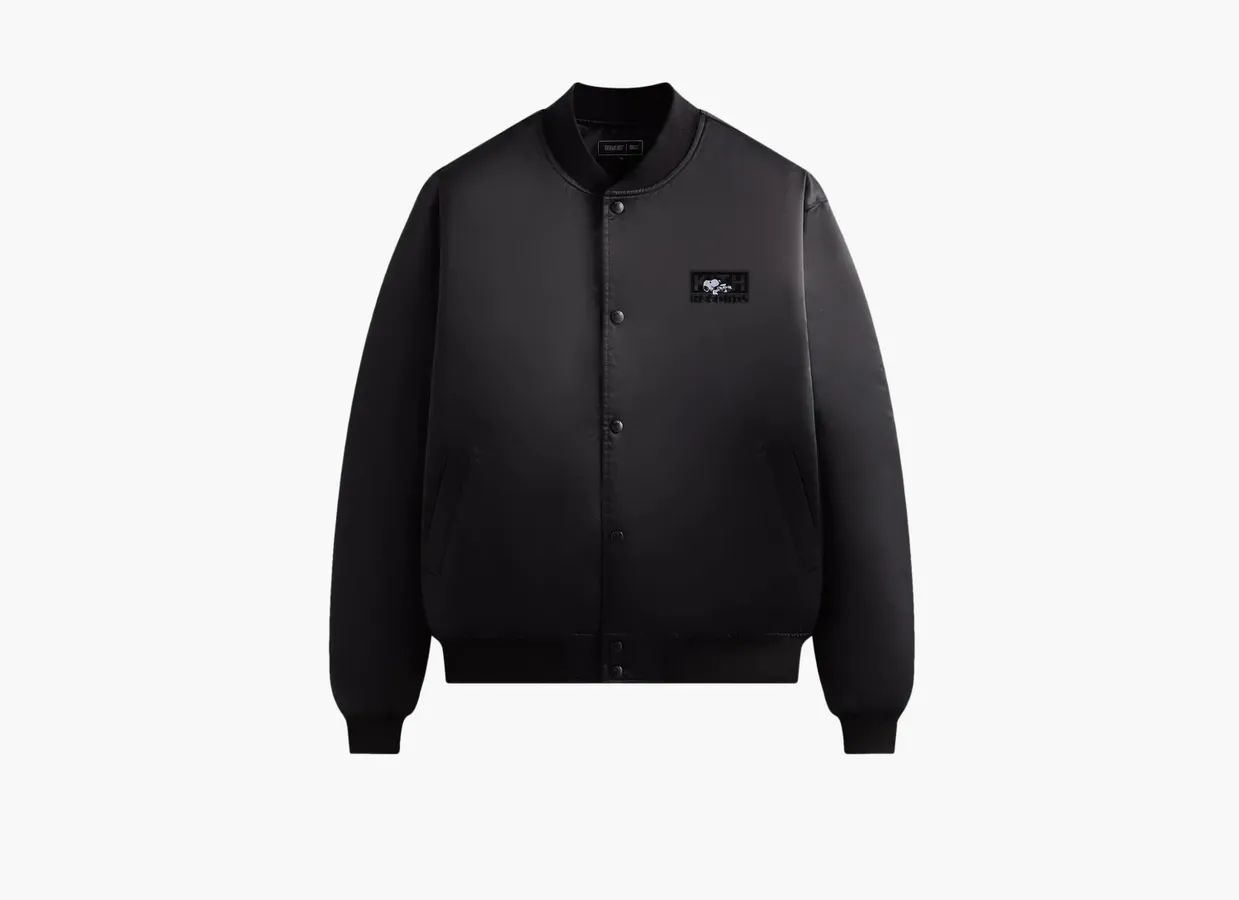 Kith For Peanuts Satin Bomber Jacket «Black»