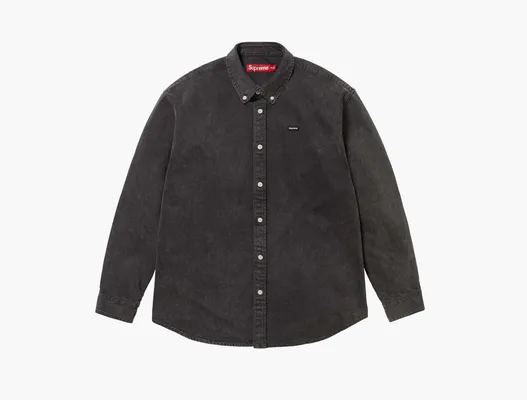 Одежда Supreme Small Box Denim Shirt  «Black» chyernye