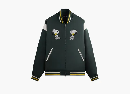  Kith For Peanuts Souvenir Jacket «Stadium» zelyenye