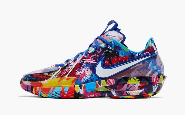  Nike Air Zoom GT Cut 3 x Jewell Loyd «Paint» raznotsvetnye