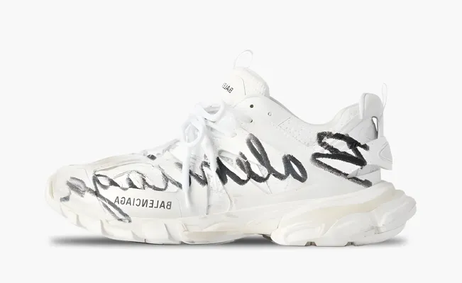 Кроссовки Balenciaga Track Signature Sneakers «White» belye