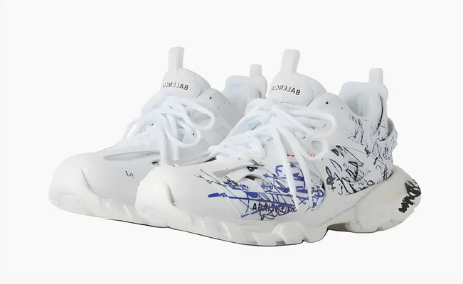  Balenciaga Track 1.0 Low Top Casual Shoes «White» belye