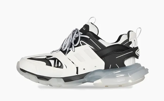 Кроссовки Balenciaga Track Sneaker «Clear Sole - White Black» belye