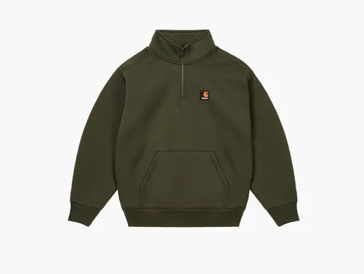 Одежда  Palace x Carhartt WIP Carlux 1/2 Zip Sweatshirt «Plant» zelyenye