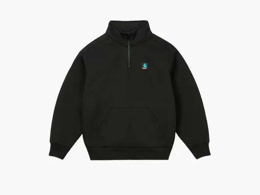 Одежда Palace x Carhartt WIP Carlux 1/2 Zip Sweatshirt «Black» chyernye