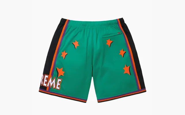 Одежда Supreme SS25 Basketball Shorts «Green» zelyenye