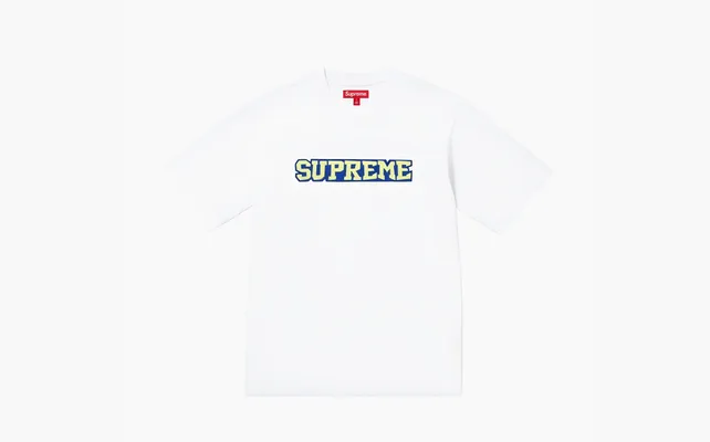Одежда Supreme Satin Appliqué S/S Top «White» belye