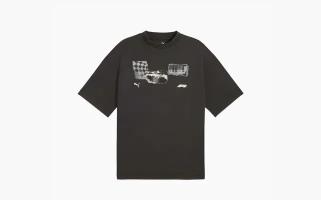 Одежда PUMA Men's Black F1 Graphic T-Shirt «Black» chyernye