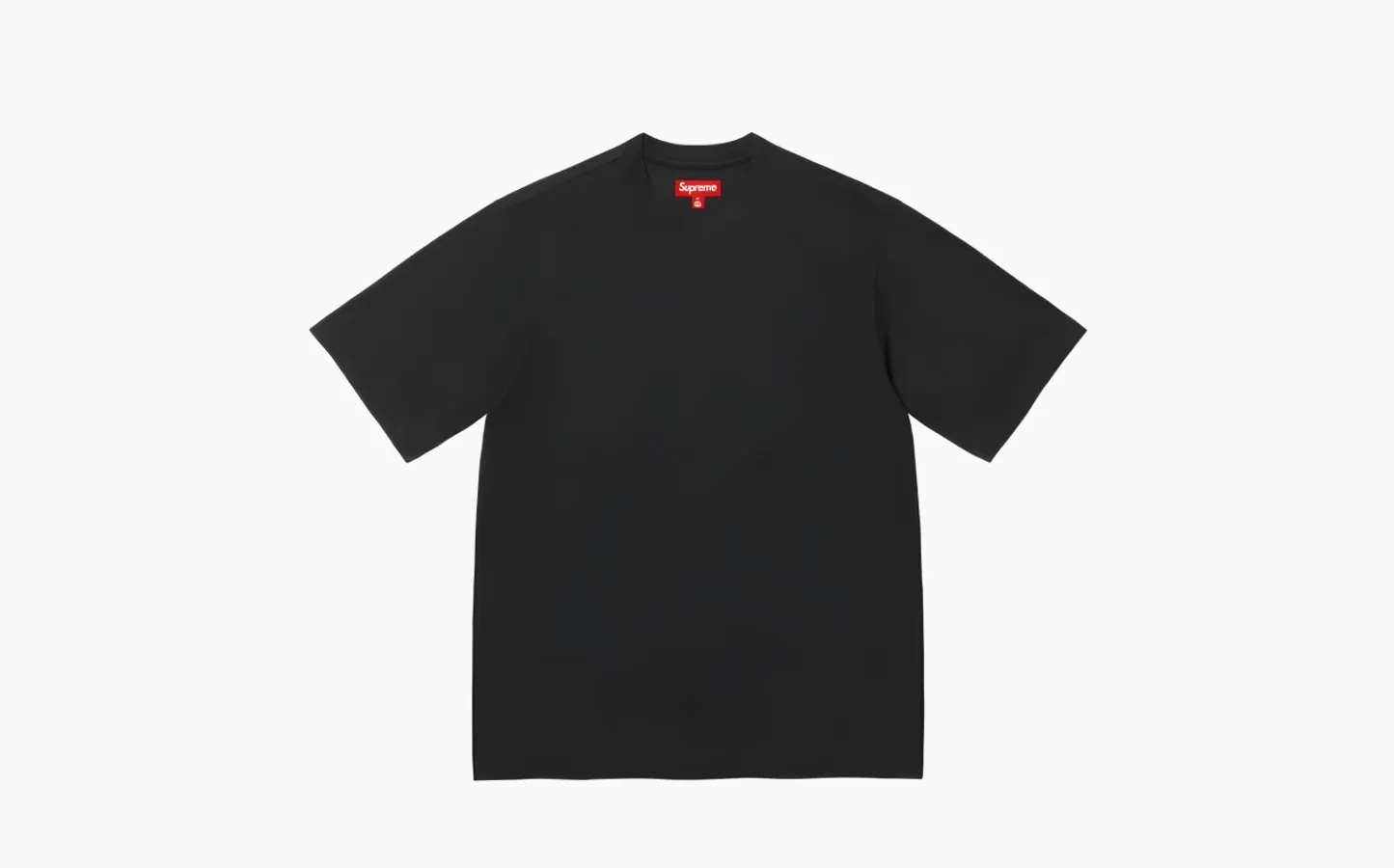 Supreme Contrast Appliqué Short-Sleeve Top «Black»