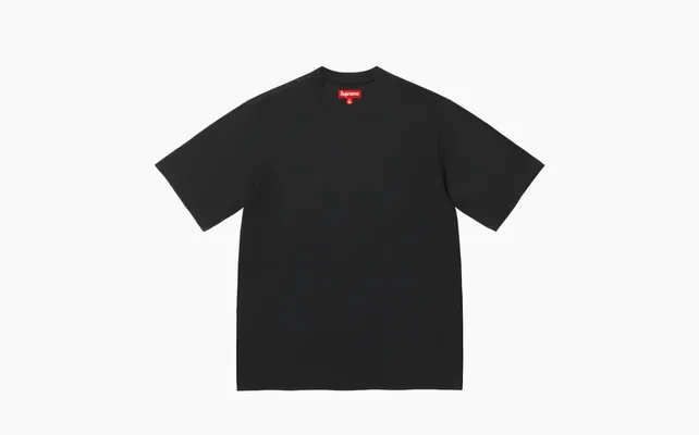 Одежда Supreme Contrast Appliqué Short-Sleeve Top «Black» chyernye
