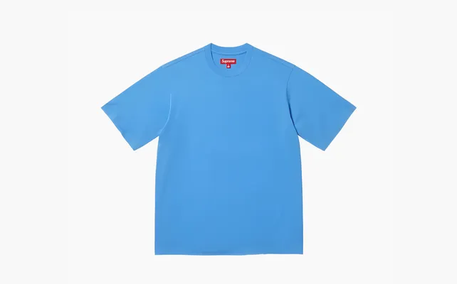 Одежда Supreme Contrast Appliqué Short-Sleeve Top «Blue» golubye