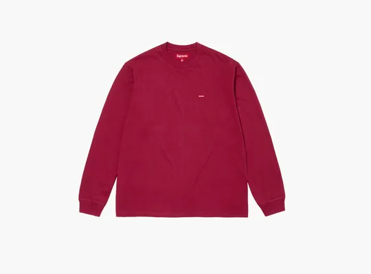 Одежда Supreme Small Box L/S Tee «Сardinal» krasnye 