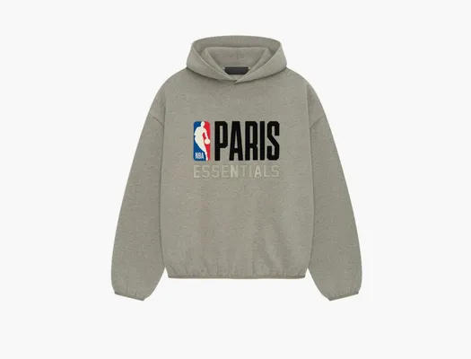 Одежда Fear of God Essentials x NBA Paris Hoodie «Warm Heather» serye