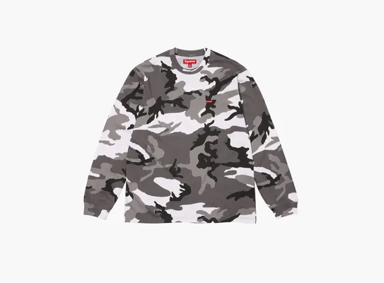 Одежда Supreme Small Box L/S Tee «Snow Camo» разноцветный